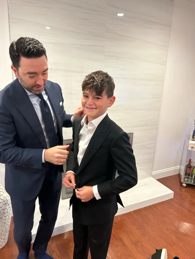 first custom suit fitting